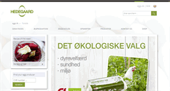 Desktop Screenshot of hedegaard-foods.dk